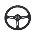 Sparco Grey Stripe Style Suede 350mm Steering Wheel 6 Bolt